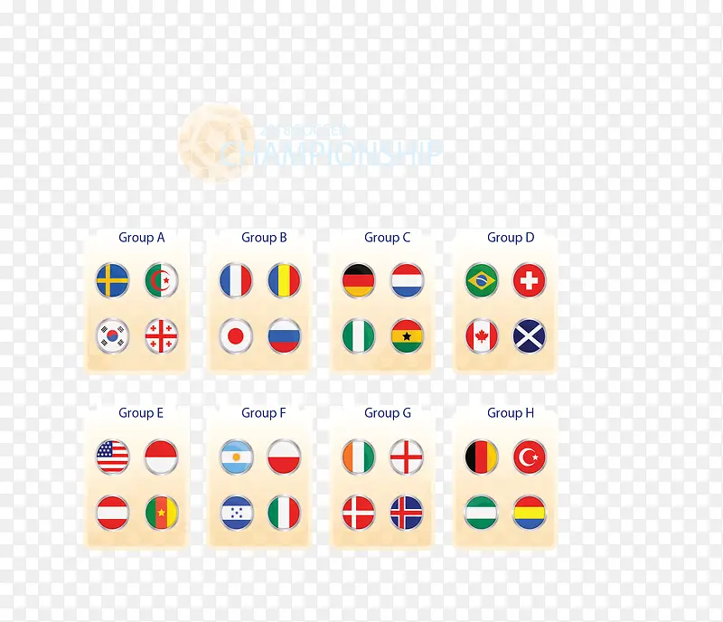 国旗符号世界杯分组