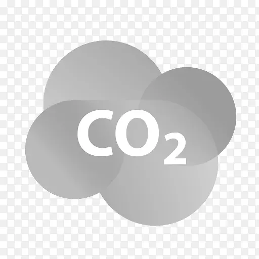灰色二氧化碳气体元素