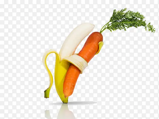 非主流香蕉拥抱胡萝卜