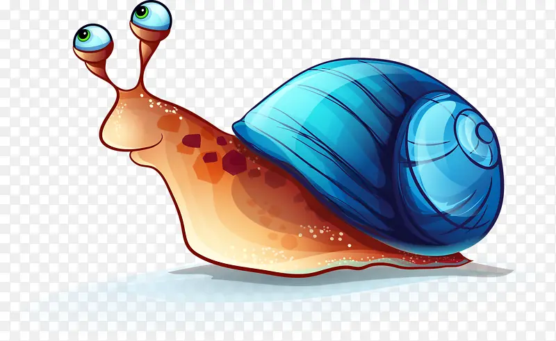 卡通动漫蜗牛