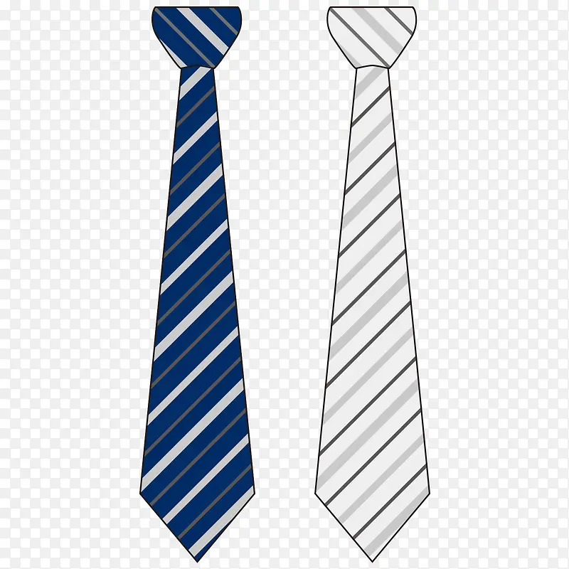 条纹商务人士领带
