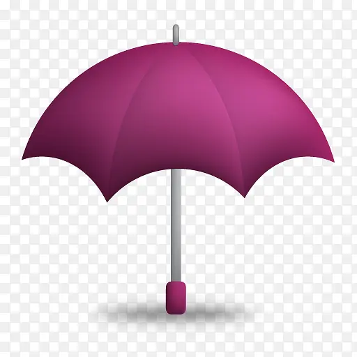 紫色的雨伞图标