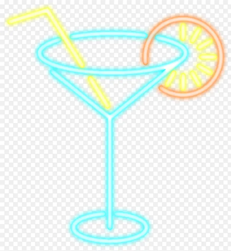 蓝色橘子酒杯