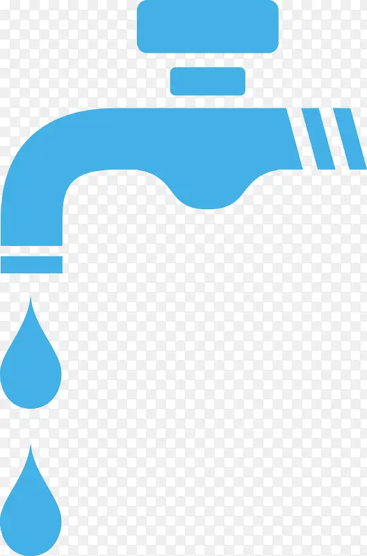 水龙头滴水能源素材图标矢量图