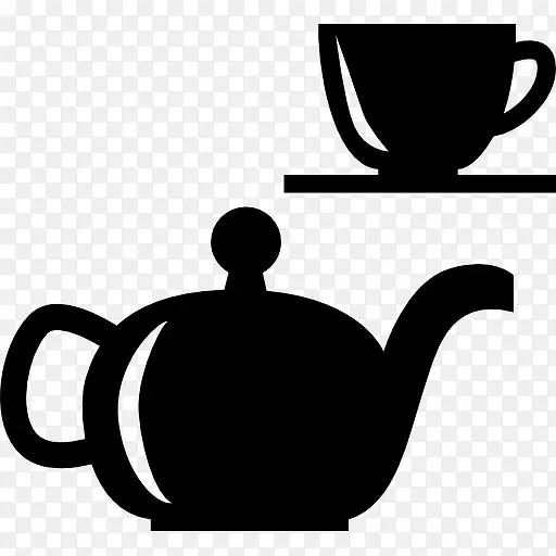 茶壶和茶杯图标