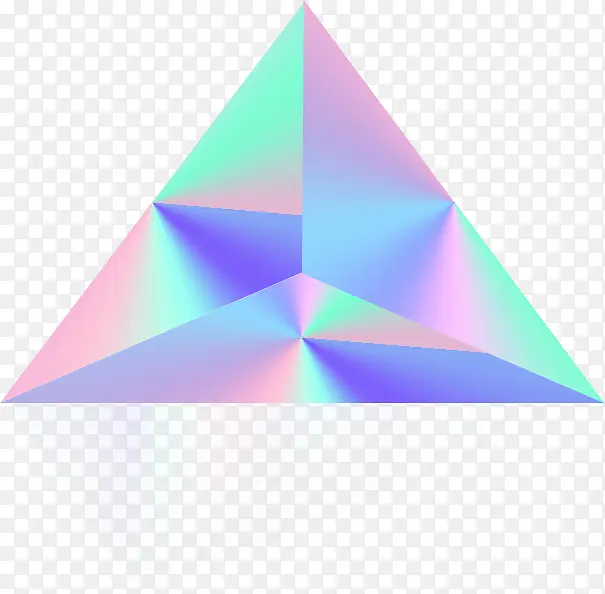 炫彩三角形装饰图案