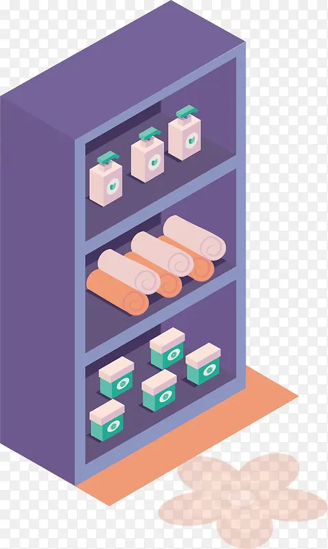 2.5D插画卡通立体化储物柜图PNG图片素材下载_图片编号ylzonndy-免抠素材网