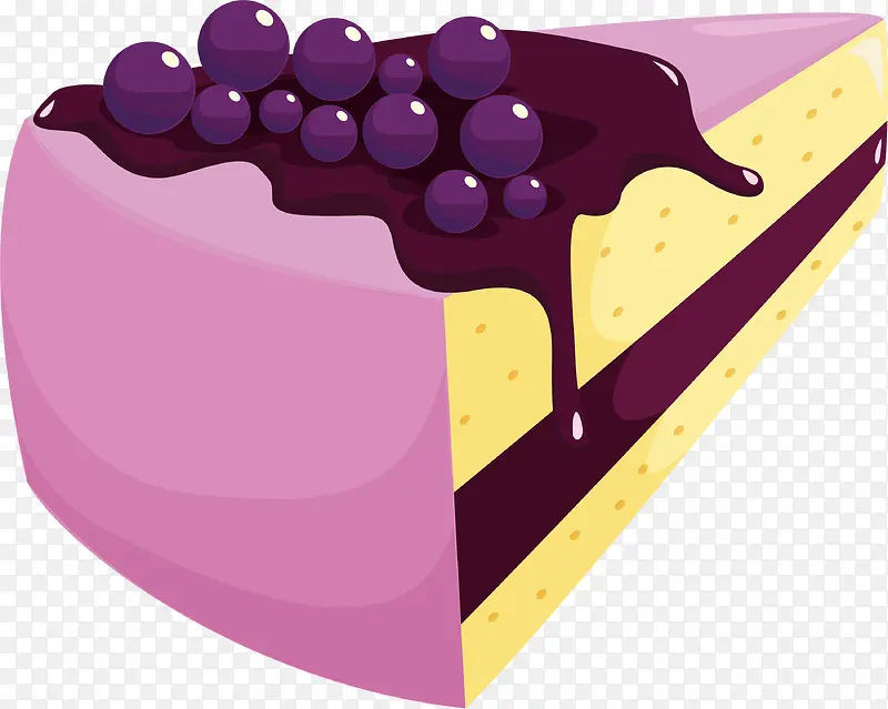 小清新紫色蛋糕