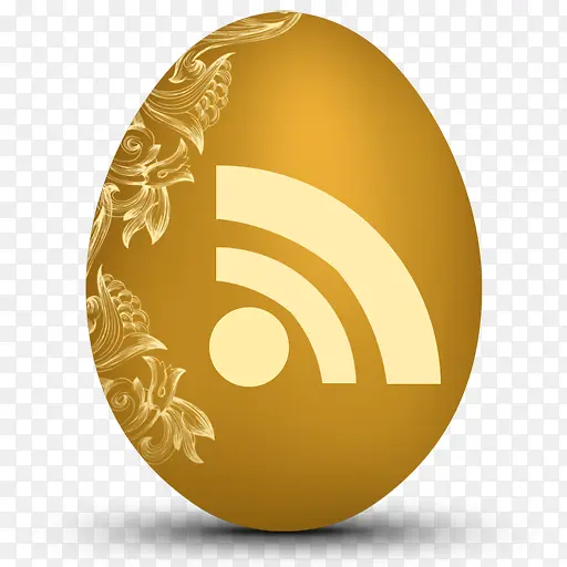 RSS鸡蛋蛋形社会图标
