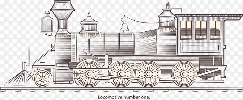 素描蒸汽车