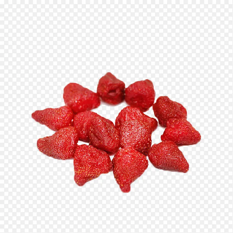好吃的冻干草莓