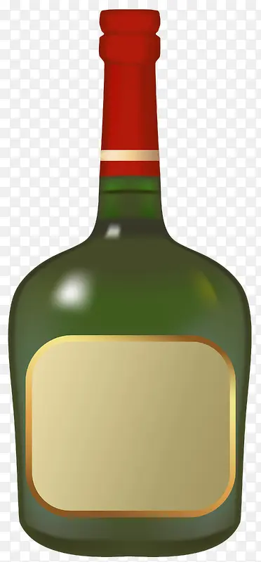 绿色葡萄酒瓶