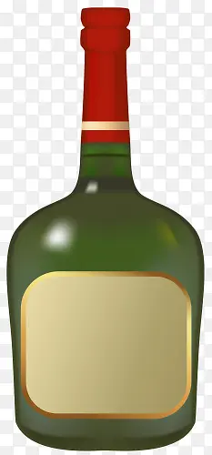 红色盖子的葡萄酒瓶