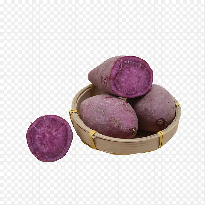 一碟营养美味的紫薯