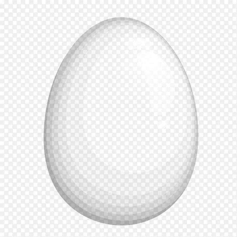 矢量手绘白色鸡蛋