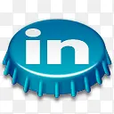 啤酒盖LinkedIn图标