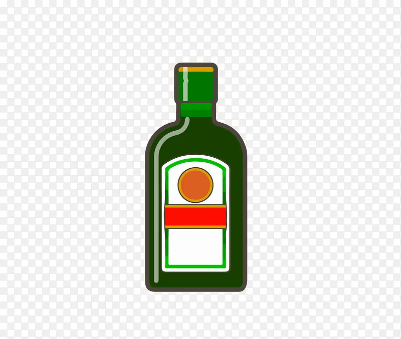 酒瓶矢量图下载