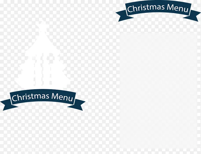 矢量圣诞节美味菜单