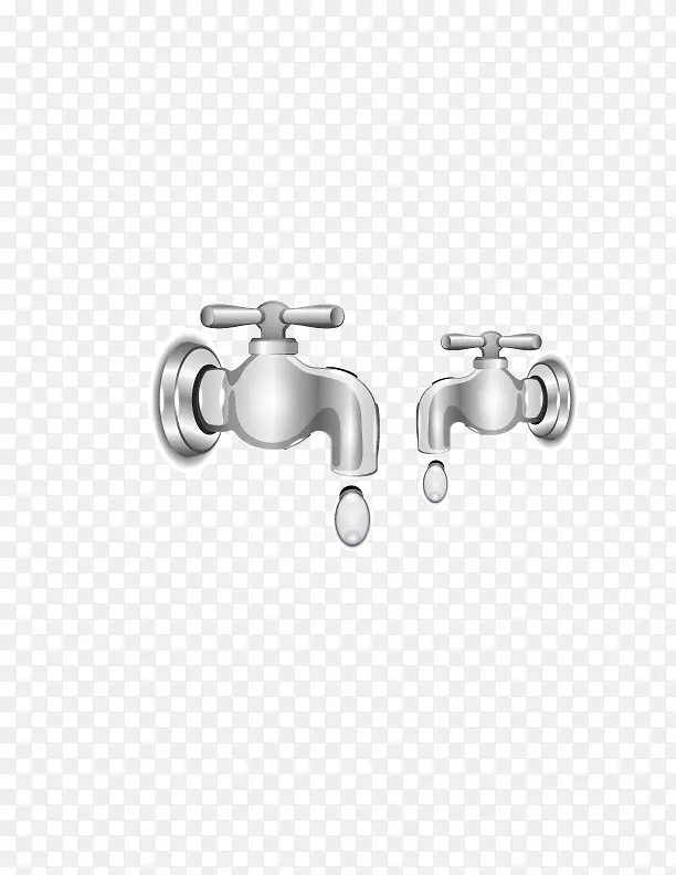 水龙头液态水矢量素材
