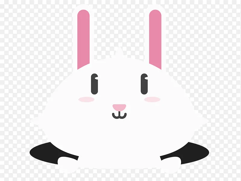 小白兔儿童LOGO白嫩可爱小兔