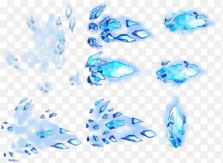蓝色光效钻石蓝色效果