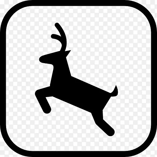 鹿的踪迹图标