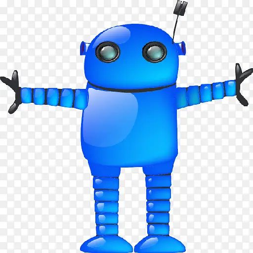蓝色的机器人大的安卓