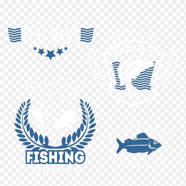 蓝白色钓鱼俱乐部
