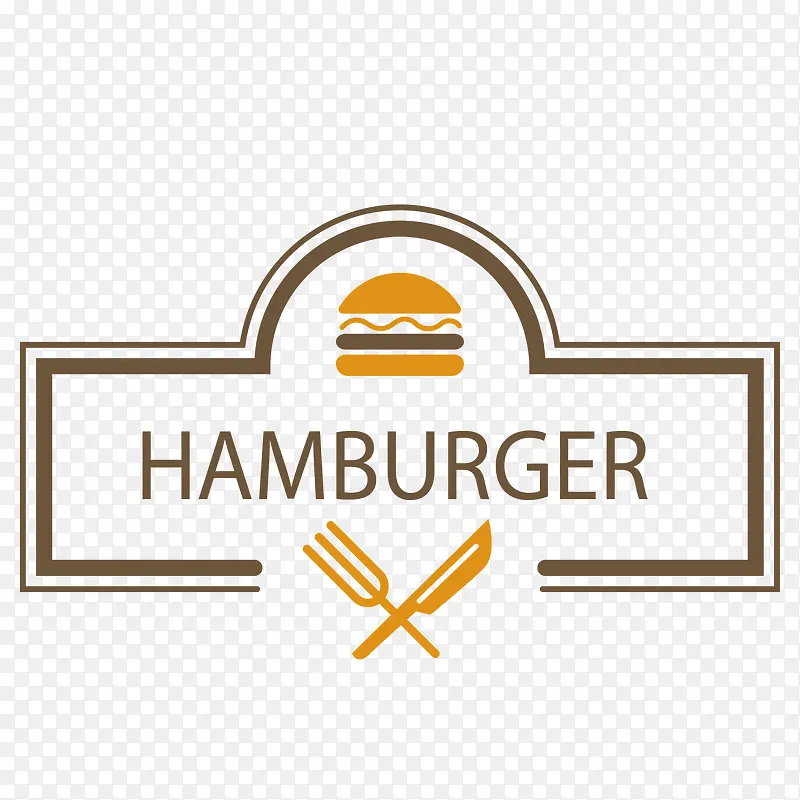 矢量线框汉堡包图标