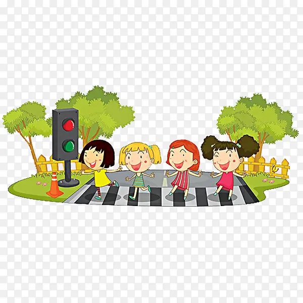 过马路的孩子PNG图片素材下载_图片编号yjllxmmy-免抠素材网