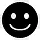 笑脸简单的黑色iphonemini图标