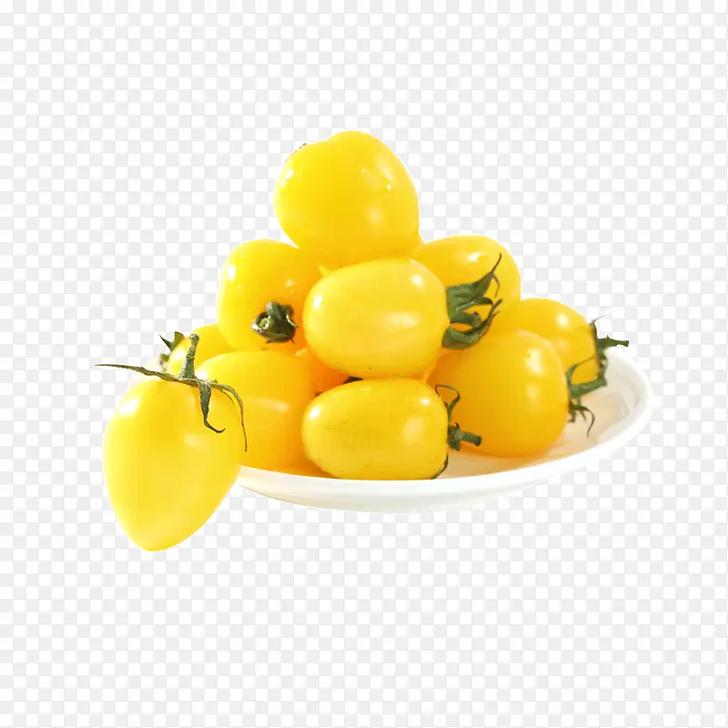 一碟黄色的蔬果设计素材