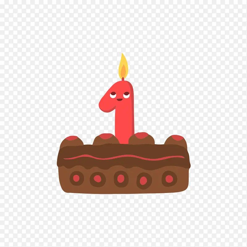 红色数字蜡烛和灰色蛋糕