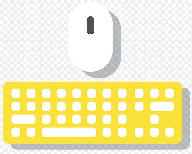 矢量扁平化键盘鼠标