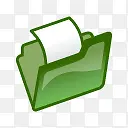 绿色图标打开文件夹