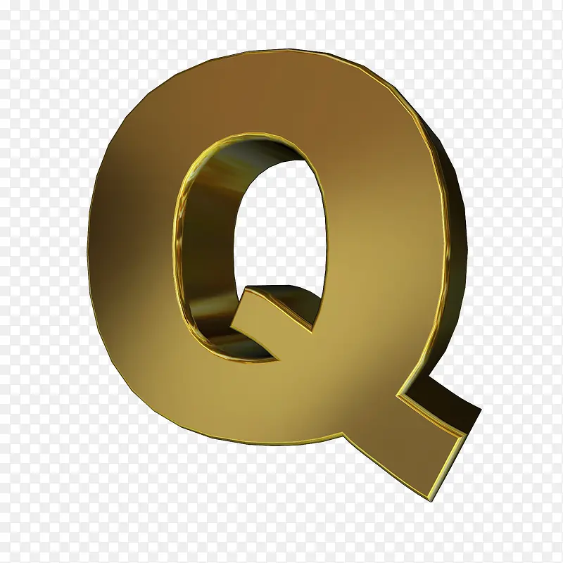 立体字母Q