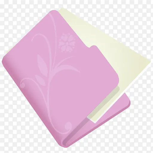 花紫色图标文件夹