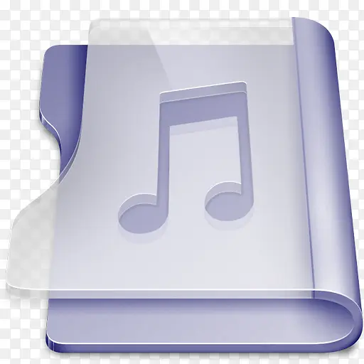 紫色的音乐增加文件夹