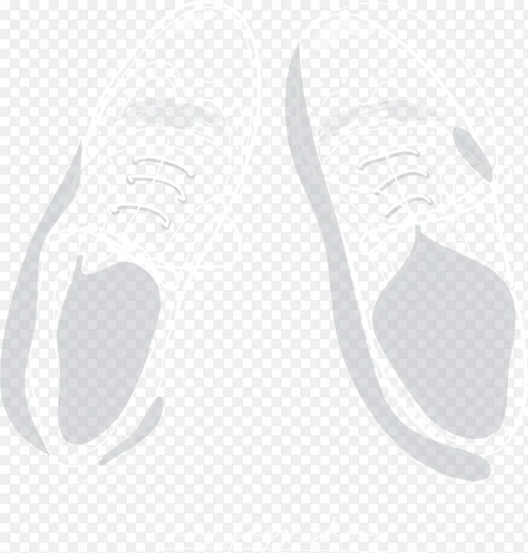 线条球鞋装饰图案