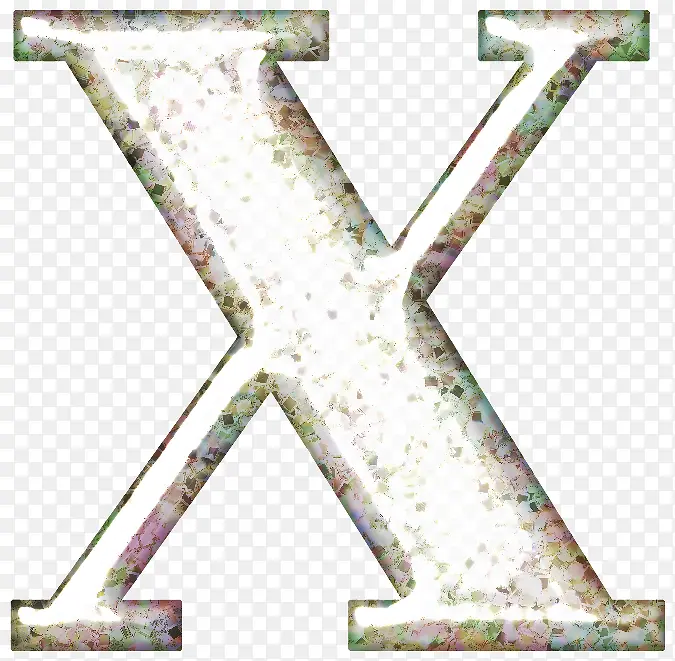 花纹字母X