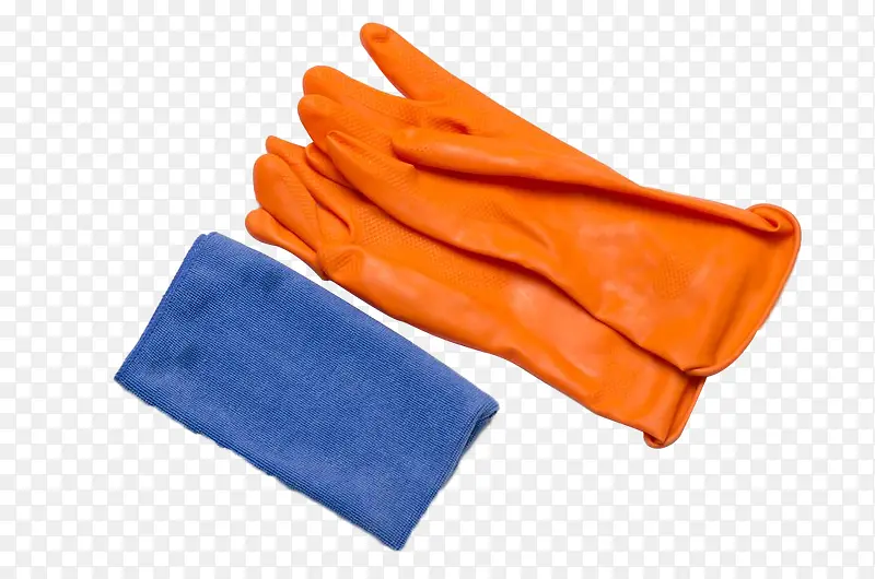 清洁布橡胶手套