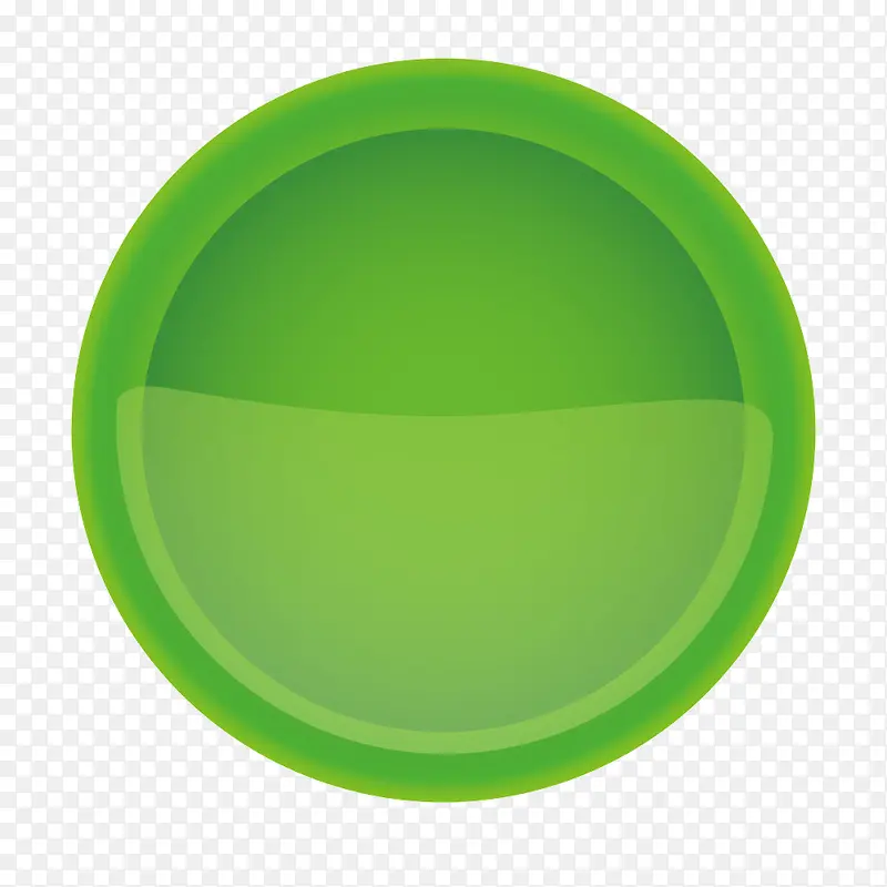 绿色渐变水晶图形圆