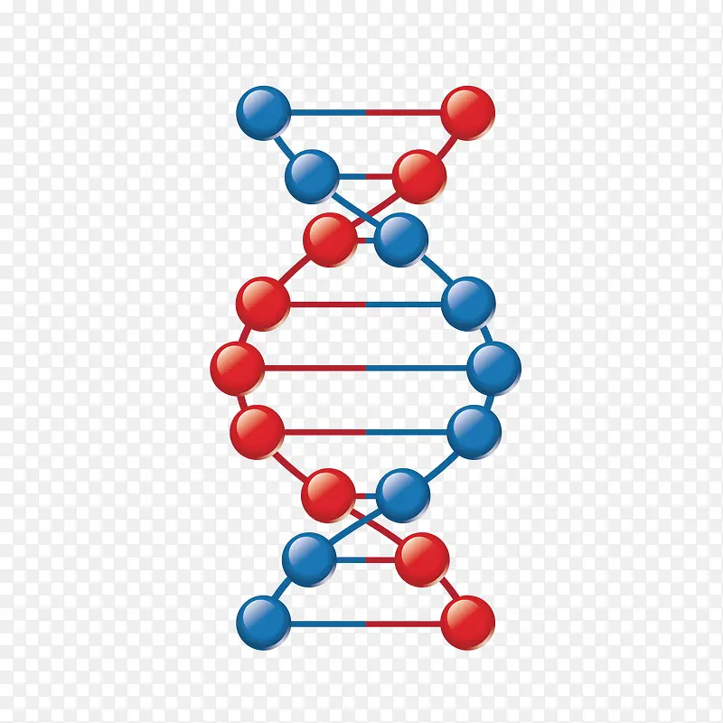 矢量手绘医学医疗科技DNA双螺