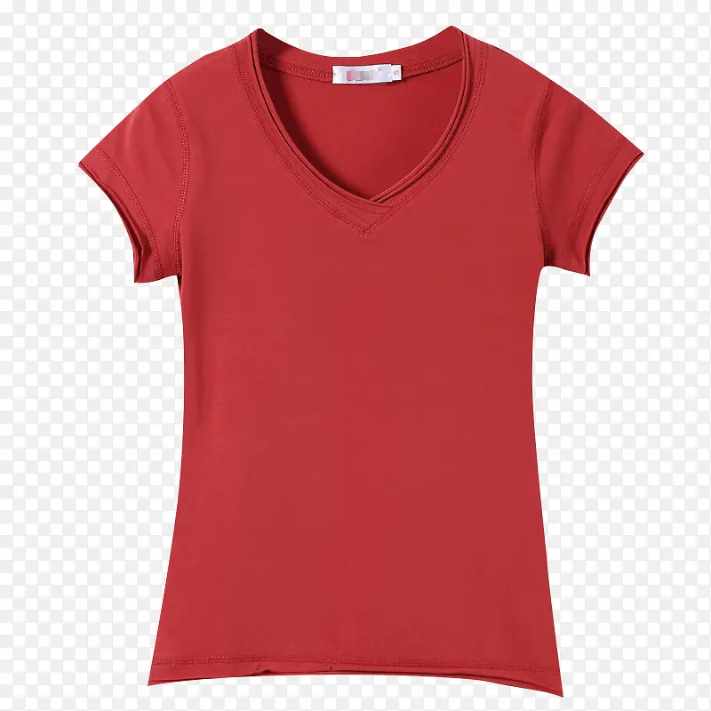 红色显瘦百搭短袖T恤衫