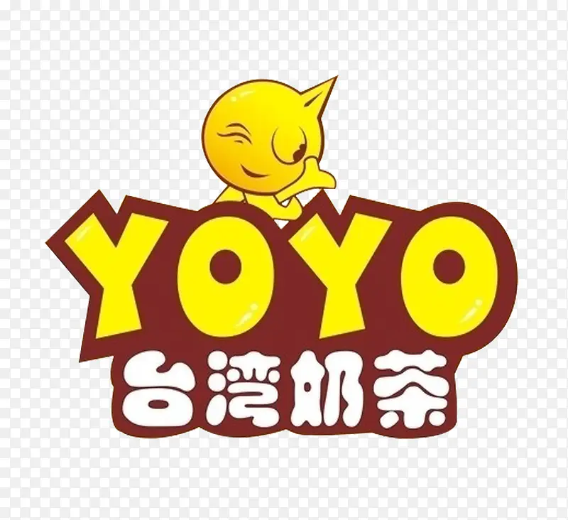 YOYO奶茶logo