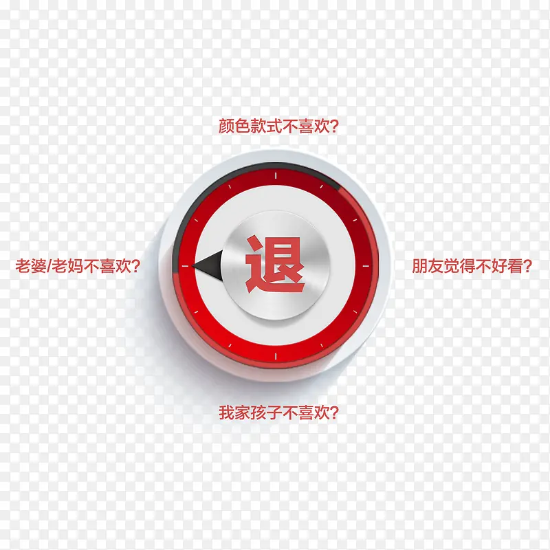 创意无理由退换货设计素材