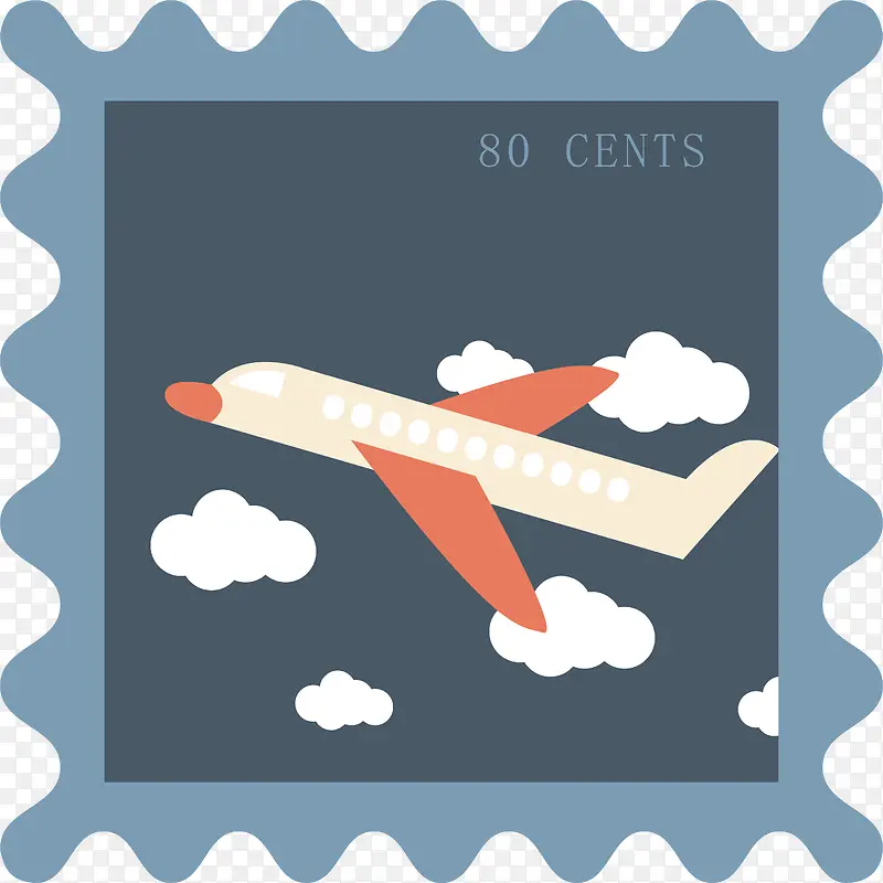 手绘旅行邮票设计