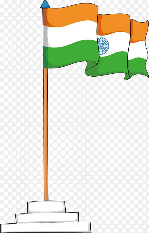 矢量图印度国旗