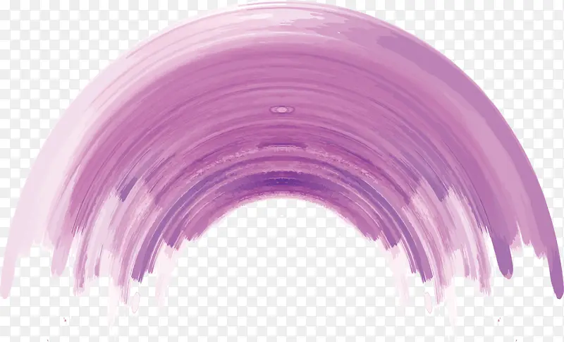 紫色半圆形笔刷
