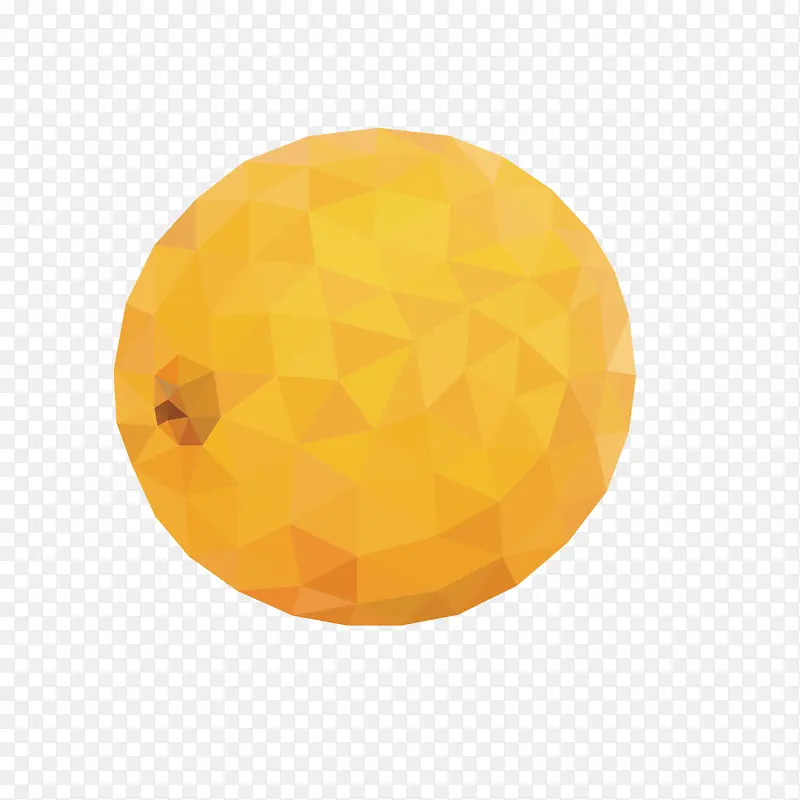 黄色柠檬三角形装饰